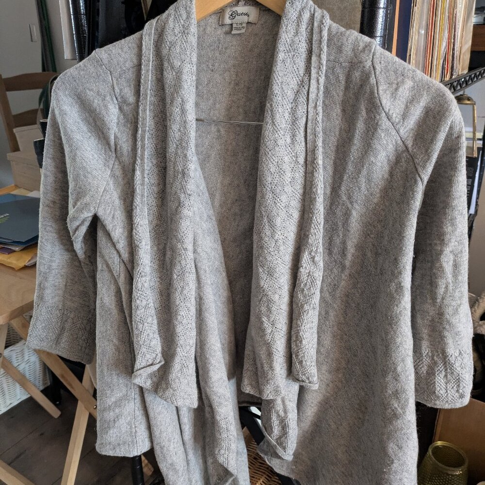 Vintage Guess Lightweight Grey Sweater / Poncho